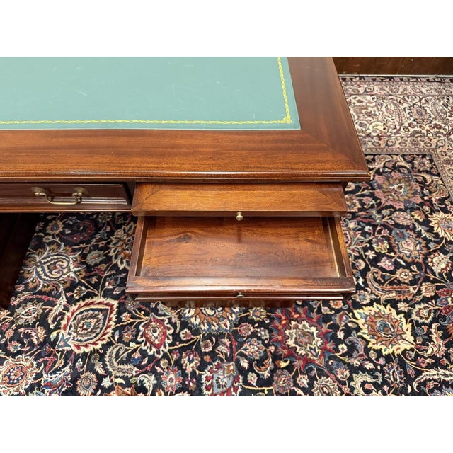 English Desk in Teak with Leather For Sale - Image 14 of 18