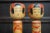 Beautiful and colorful set of traditional Kokeshi dolls made by by Okuyama Kuraji, Japan. These vintage traditional...