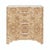 Wood Matthew Izzo Home Calvin Light Burlwood Three Drawer Side Table With Acrylic and Brass Drawer Pulls For Sale - Image 7 of 7