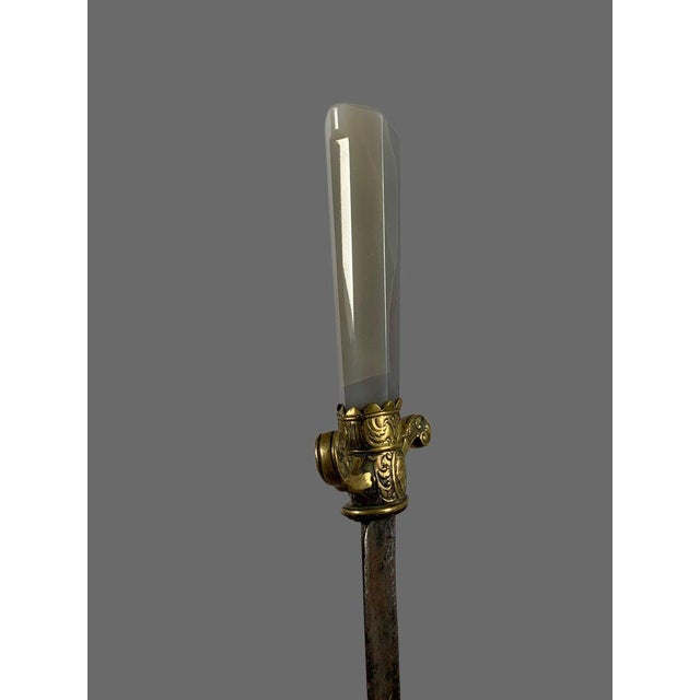 Renaissance 17th Century German Agate Hunting Dagger For Sale - Image 3 of 8