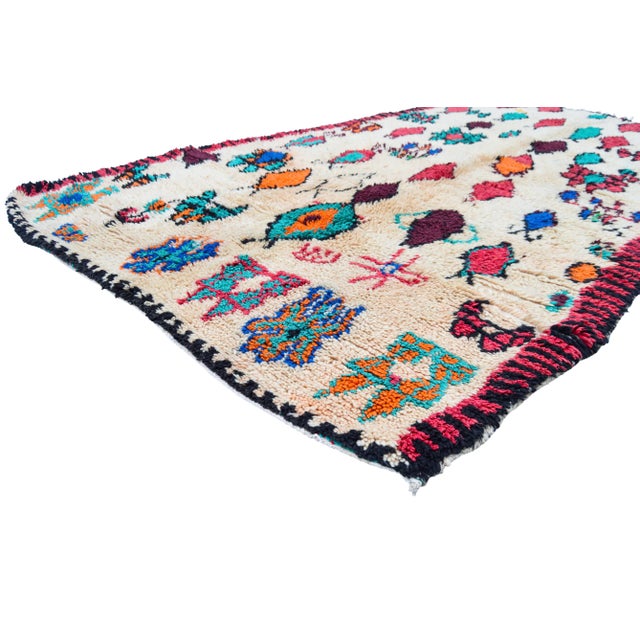 Mid 20th Century Mid 20th Century Vintage Moroccan Rug - 4′8″ × 8′2″ For Sale - Image 5 of 11