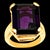 15 Carat Emerald Cut Amethyst Cocktail Ring in 14 Karat Yellow Gold, Size 6 For Sale - Image 17 of 18