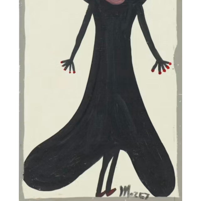Original Southern Outsider Folk Art Painting, C. 1990s - Mose Tolliver (1920–2006) For Sale - Image 4 of 6