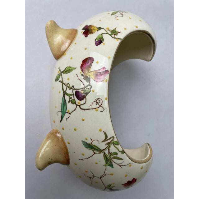 Egg shaped earthenware Luneville, numbered n'903 on the bottom.