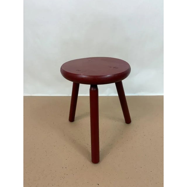 Dutch Wood Stool, 1960s For Sale - Image 6 of 6