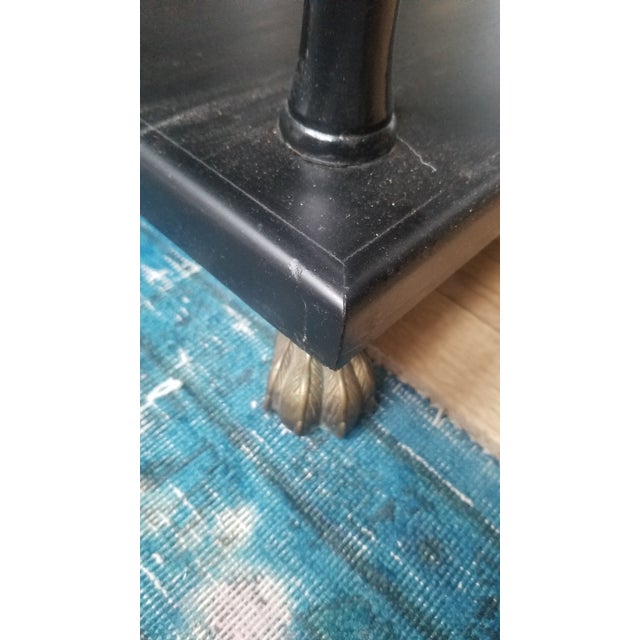 Wood Hollywood Regency 3-Tier Side Tables - a Pair For Sale - Image 7 of 11