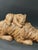 Vintage Large Hand Carved Wooden Bear and a Cub Sculptural Figure For Sale - Image 4 of 11