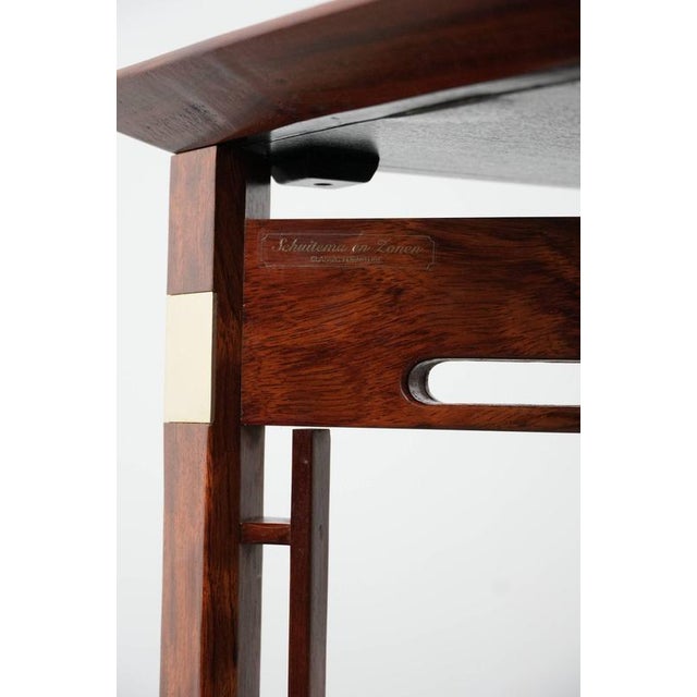 Brown Tall Art Deco Decoforma Series Square Side Table from Schuitema For Sale - Image 8 of 16