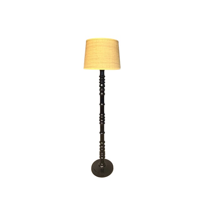 Stunning sculptural floor lamp by renowned Jamie Young Co, known for their high-end lighting designs. Crafted from...