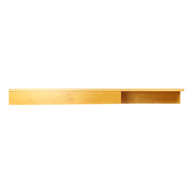 Floating Shelf in Birch from Up Závody, Former Czechoslovakia, 1986 For Sale