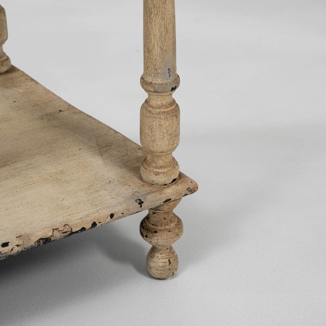1880s French White Patinated Oak Shelf For Sale - Image 14 of 18