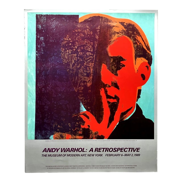 Andy Warhol Self-Portrait Original 1989 Retrospective the