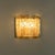 White Structured Blown Glass and Brass Wall Sconces by Doria, 1960 For Sale - Image 8 of 12