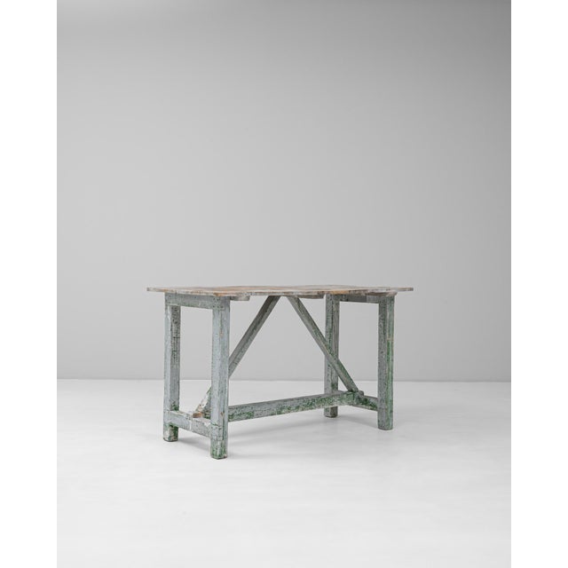 French 1900s French Wood Patinated Table For Sale - Image 3 of 18