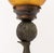 Art Deco Early 20th Century Art Deco Figural Amber Glass Globe Shade Lamp For Sale - Image 3 of 10