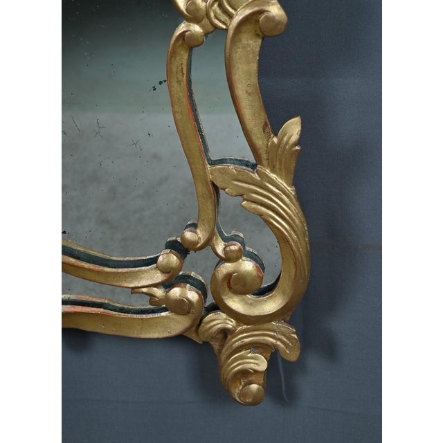 Mid-19th Century Napoleon III Louis XV Giltwood Mirror with Parcloses For Sale - Image 11 of 16