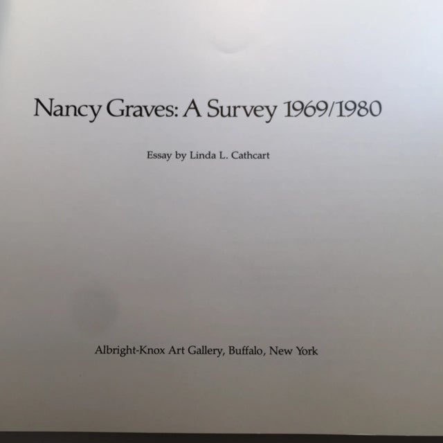 Modern Nancy Graves: A Survey" Art Book For Sale - Image 3 of 11