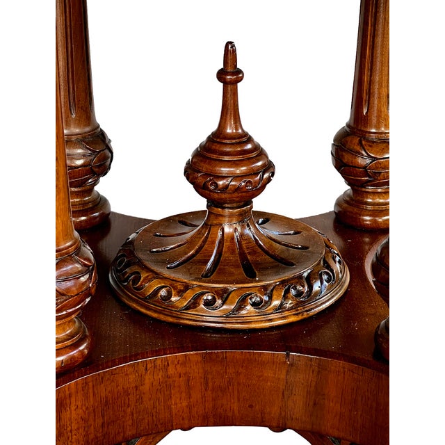 An English Burr Walnut and Marquetry Tilt-Top Oval Breakfast/Center Table For Sale - Image 9 of 13