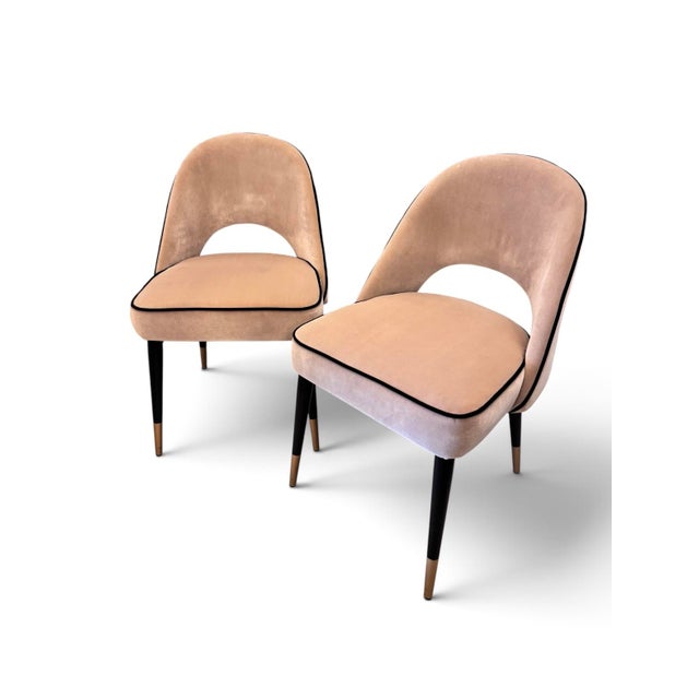 Cliff Collection Dining Chairs in Alcantara Suede from Eichholtz, 2000s, Set of 2 For Sale - Image 9 of 9