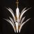 White Vistosi "Palms" Murano Glass Style Chandelier, 1970 For Sale - Image 8 of 12