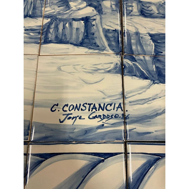 Blue Hand-Painted Azulejos Tiles with Henry the Navigator by Jorge Gardoso for Ceramica Constantia, Portugal, 1996, Set of 280 For Sale - Image 8 of 13