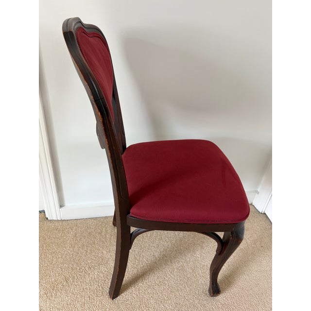 Carlton House Style Mahogany Writing Desk and Chair Early 1900s Colonial Manufacturing For Sale - Image 17 of 18