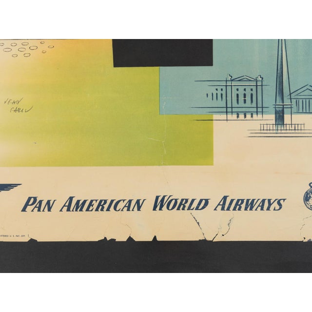 Paris, Pan Am Airways Travel Poster, 1949 For Sale - Image 13 of 17