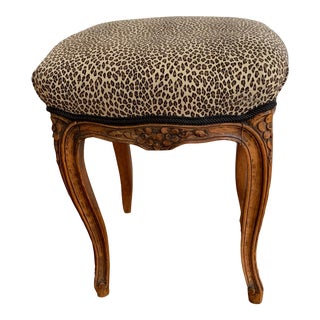 Early 20th Century French Walnut Bench For Sale