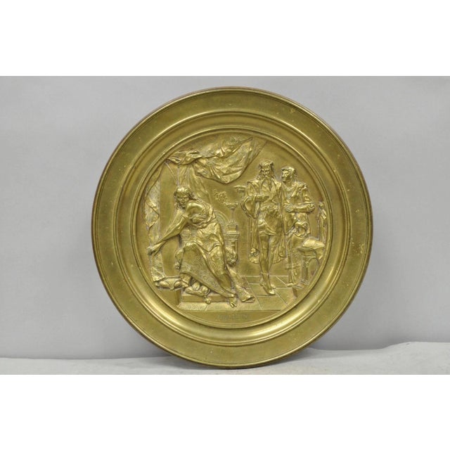 19th Century Emile Louis Picault Macbeth Bronze Relief Pedestal Compote Tazza Dish For Sale - Image 17 of 18