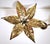 Vintage Brass Flower Wall Lamp by Willy Daro for Massive, Belgium, 1970s For Sale - Image 14 of 18