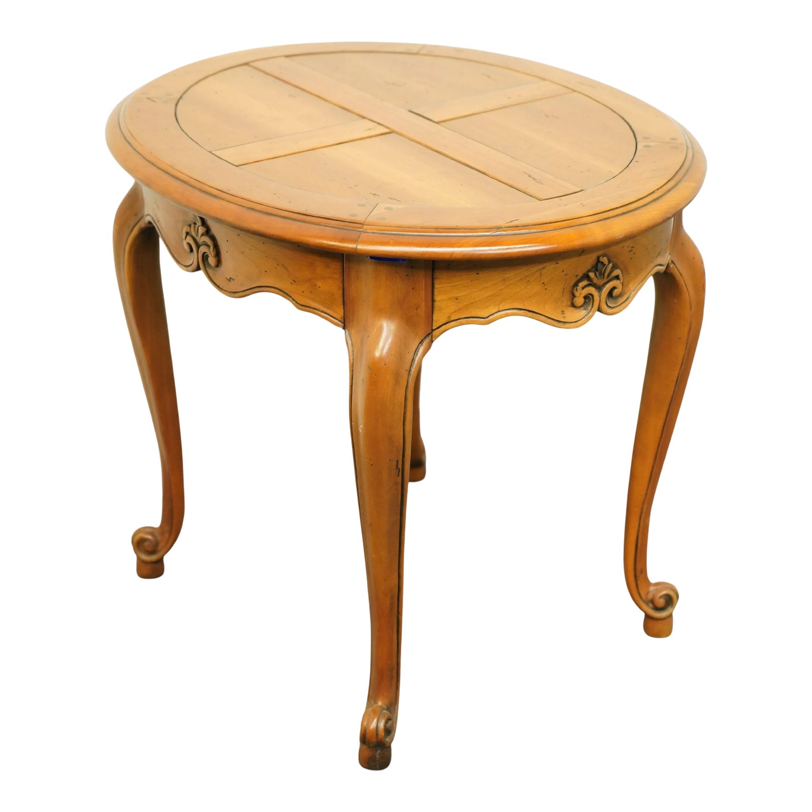 Harden Furniture Country French Provincial 22" Oval Accent End Table in