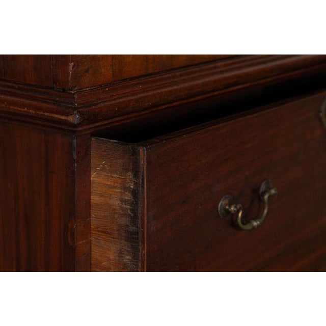 Large 19th English Mahogany Glazed Bookcase, 1880s For Sale - Image 10 of 14