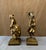 This vintage mid 19th century pair of patinated continental bronze statues depict rural French country life. Each one is...