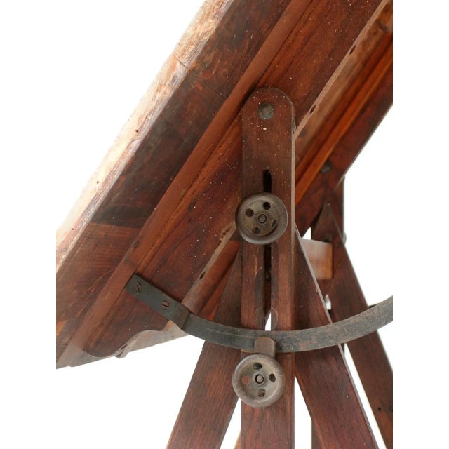 Antique Drafting Table For Sale - Image 10 of 12