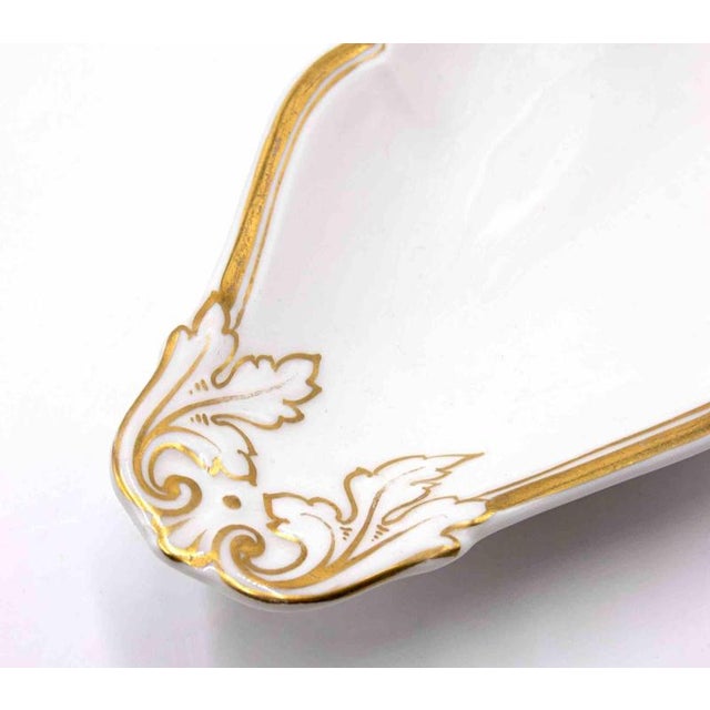 Vintage White Porcelain Saucieres by Richard Ginori, Italy, 1950s, Set of 2 For Sale - Image 4 of 8