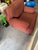 Original owner Made in the North Carolina, USA Burgundy cushions Solid wood frame and decorative feet Arm covers included