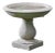 Beauvoir Birdbath Gray Concrete Garden Ornament For Sale