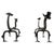 Mod Dragon Andirons in Wrought Iron, 1940s, Set of 2 For Sale - Image 18 of 18