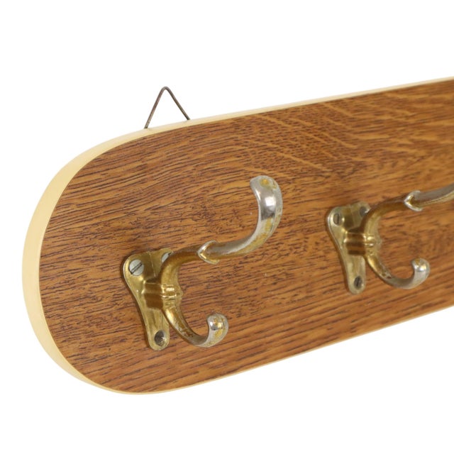 Vintage Wood Veneer Coat Rack, 1950s For Sale - Image 10 of 18