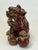Red Vintage Shiwan Pomegranate Red Foo Dog For Sale - Image 8 of 15