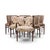 Paul Frankl Corset Mid Century Mahogany Dining Chairs - Set of 6 Each armless chair measures: 21.5 wide x 22.5 deep x 32...