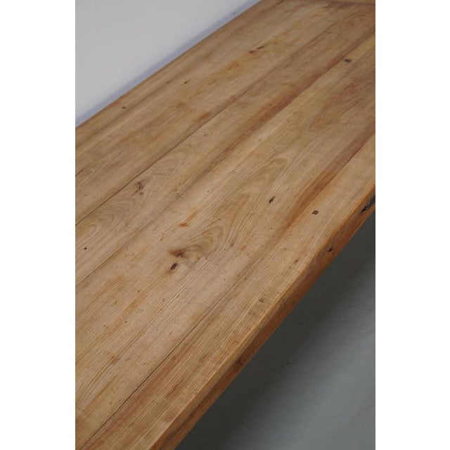 Antique 19th Century French Cherry Farmhouse Dining Table For Sale - Image 13 of 18