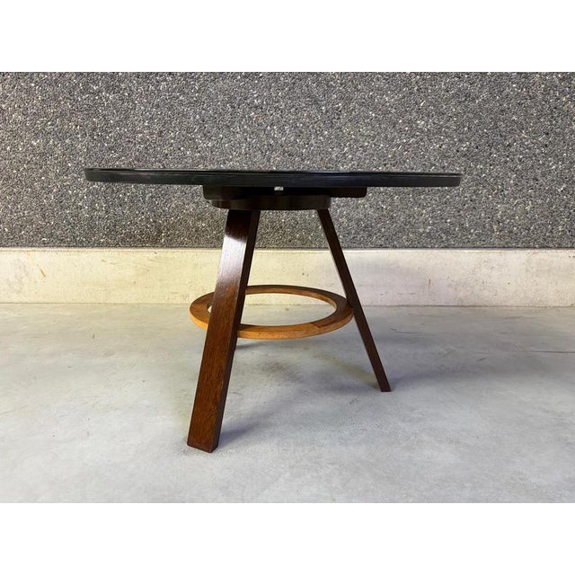 Wood French Art Deco Marquetry Center Table, 1930s For Sale - Image 7 of 11