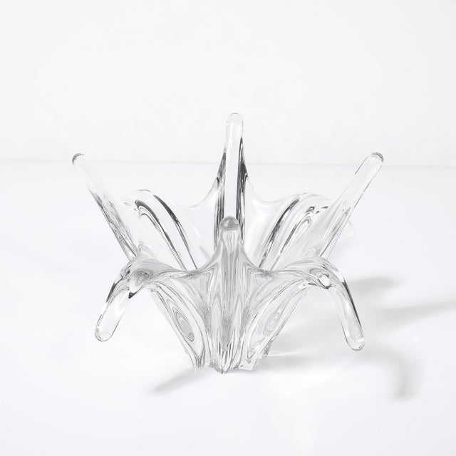 Mid-Century Modern Mid-Century Modern Signed Baccarat Crystal Octopus Bowl For Sale - Image 3 of 15