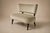 1960s Brazilian Modern Loveseat in Imbuia Wood and Sage Mohair, Cimo, Brazil, 1950s For Sale - Image 5 of 14