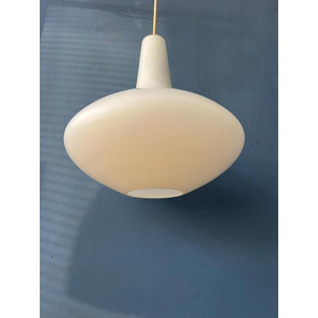 White Opaline Glass Bulbo Pendant Lamp by Lisa Johansson Pape for Stockmann Orno For Sale - Image 8 of 11