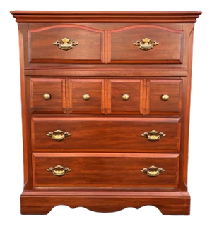 Florida Furniture Pecan 4-Drawer Tall Chest of Drawers