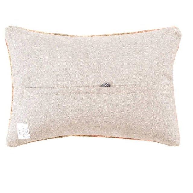 Vintage hand woven Turkish pillow. This is made of wool. Back cotton. Beautiful colors and well made. This pillow features...