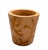 Rustic European Vintage Hand-Painted Turned Wood Cachepot / Planter For Sale - Image 3 of 12