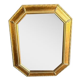 Vintage Bombay Company Allegro Octagonal Gilt Mirror For Sale